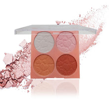Load image into Gallery viewer, 4 Color Contour Highlighter Powder Palette Matte