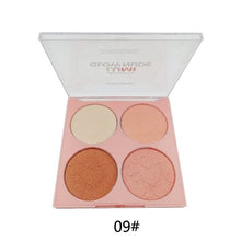 Load image into Gallery viewer, 4 Color Contour Highlighter Powder Palette Matte