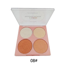 Load image into Gallery viewer, 4 Color Contour Highlighter Powder Palette Matte